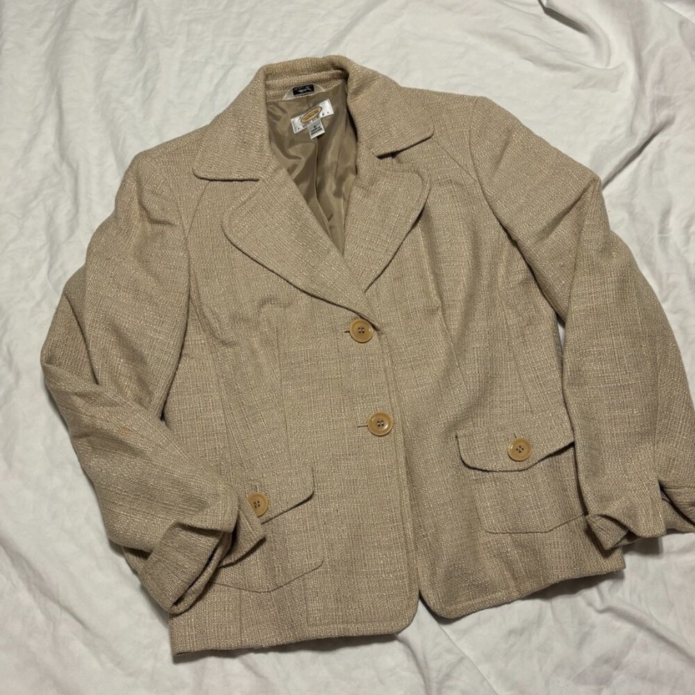 5/$25 💐 | Vintage Talbots Tweed Blazer